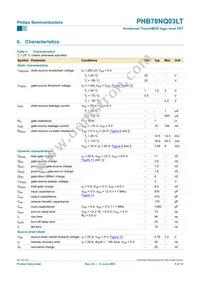 PHB78NQ03LT Datasheet Page 5