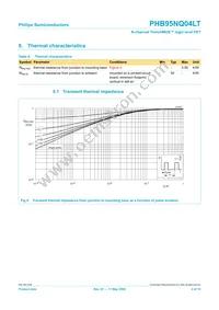 PHB95NQ04LT Datasheet Page 4