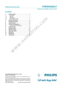 PHB95NQ04LT Datasheet Page 12