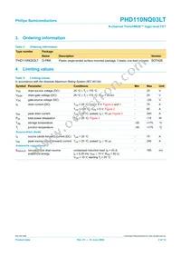 PHD110NQ03LT Datasheet Page 2