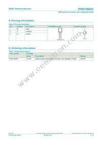 PHD13003C Datasheet Page 2
