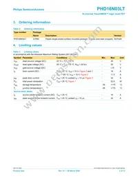 PHD16N03LT Datasheet Page 2