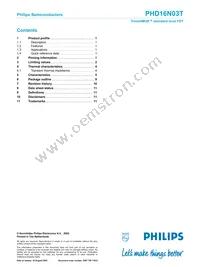 PHD16N03T Datasheet Page 12