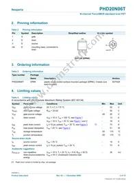 PHD20N06T Datasheet Page 2