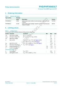 PHD36N03LT Datasheet Page 2