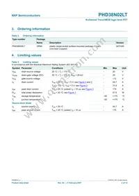 PHD38N02LT Datasheet Page 3