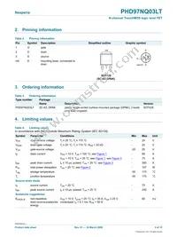 PHD97NQ03LT Datasheet Page 2