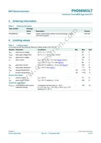 PHD98N03LT Datasheet Page 2