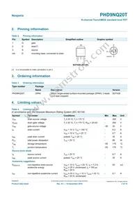 PHD9NQ20T Datasheet Page 2