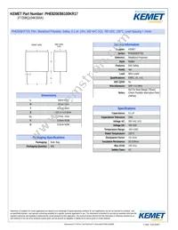 PHE820EB6100KR17 Datasheet Cover