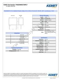 PHE820MB5470MR17 Datasheet Cover