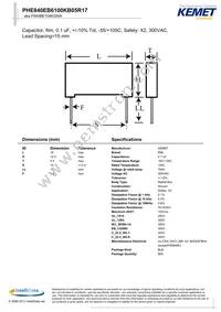 PHE840EB6100KB05R17 Datasheet Cover