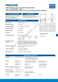 PHE840EY6470MD14R06L2 Datasheet Cover