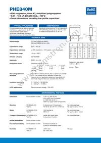 PHE840MD7150MD19R06L2 Datasheet Cover