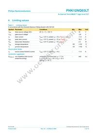 PHK12NQ03LT Datasheet Page 3