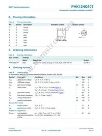 PHK12NQ10T Datasheet Page 3