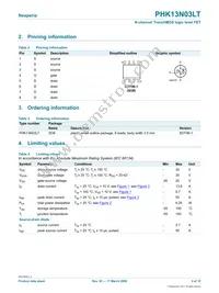 PHK13N03LT Datasheet Page 2