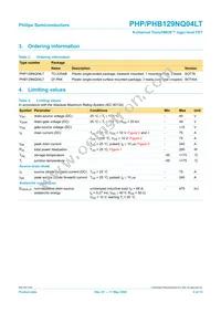 PHP129NQ04LT Datasheet Page 2