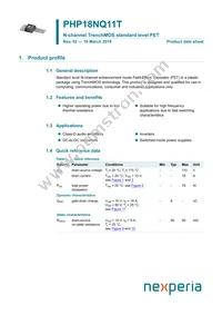 PHP18NQ11T Datasheet Cover