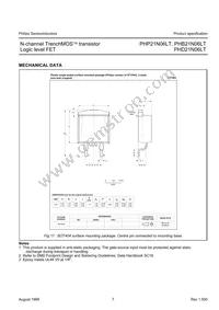 PHP21N06LT Datasheet Page 8