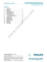 PHP55N03LTA Datasheet Page 14