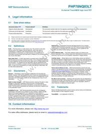 PHP78NQ03LT Datasheet Page 12