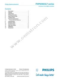 PHP83N03LT Datasheet Page 15