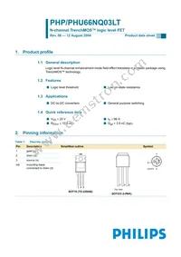 PHU66NQ03LT Datasheet Cover