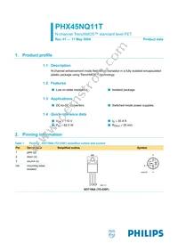 PHX45NQ11T Datasheet Cover