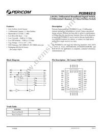PI2DBS212QEX Datasheet Cover