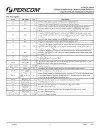 PI2EQX3201BZFE Datasheet Page 2