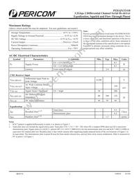 PI2EQX3211BHE Datasheet Page 3