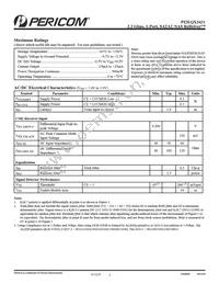 PI2EQX3431ZHEX Datasheet Page 3