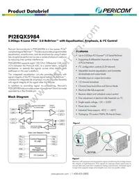 PI2EQX5984ZLIE Datasheet Cover