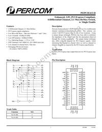 PI2PCIE412-DZHEX Datasheet Cover
