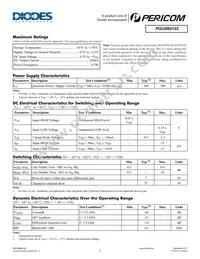 PI2USB4122ZHE Datasheet Page 2