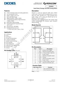 PI3A223ZMEX Datasheet Cover