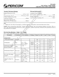 PI3A4626ZCEX Datasheet Page 2