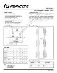 PI3B16213A Datasheet Cover