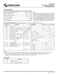 PI3B16215A Datasheet Page 2