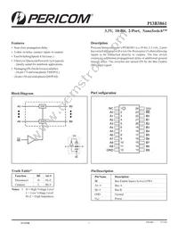 PI3B3861LEX Datasheet Cover