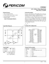 PI3B3863Q Datasheet Cover