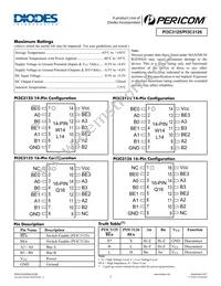 PI3C3125ZJEX Datasheet Page 2