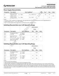 PI3C32X245BEX Datasheet Page 3