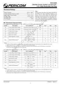 PI3CH200LEX Datasheet Page 2