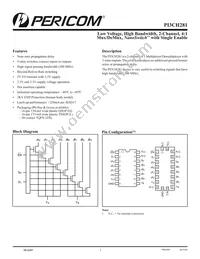 PI3CH281LEX Datasheet Cover