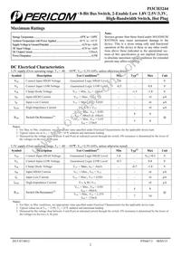 PI3CH3244LE Datasheet Page 2