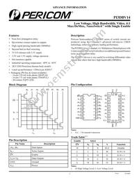 PI3DBV14ZHE Datasheet Cover