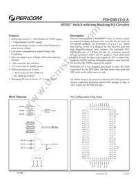 PI3HDMI1310-AZLE Datasheet Cover