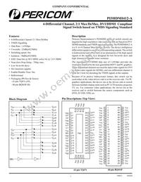 PI3HDMI412-AZHE Datasheet Cover